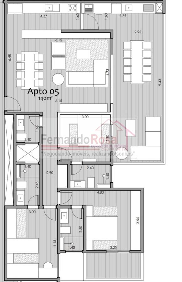 Apartamento, 3 quartos, 145 m² - Foto 3